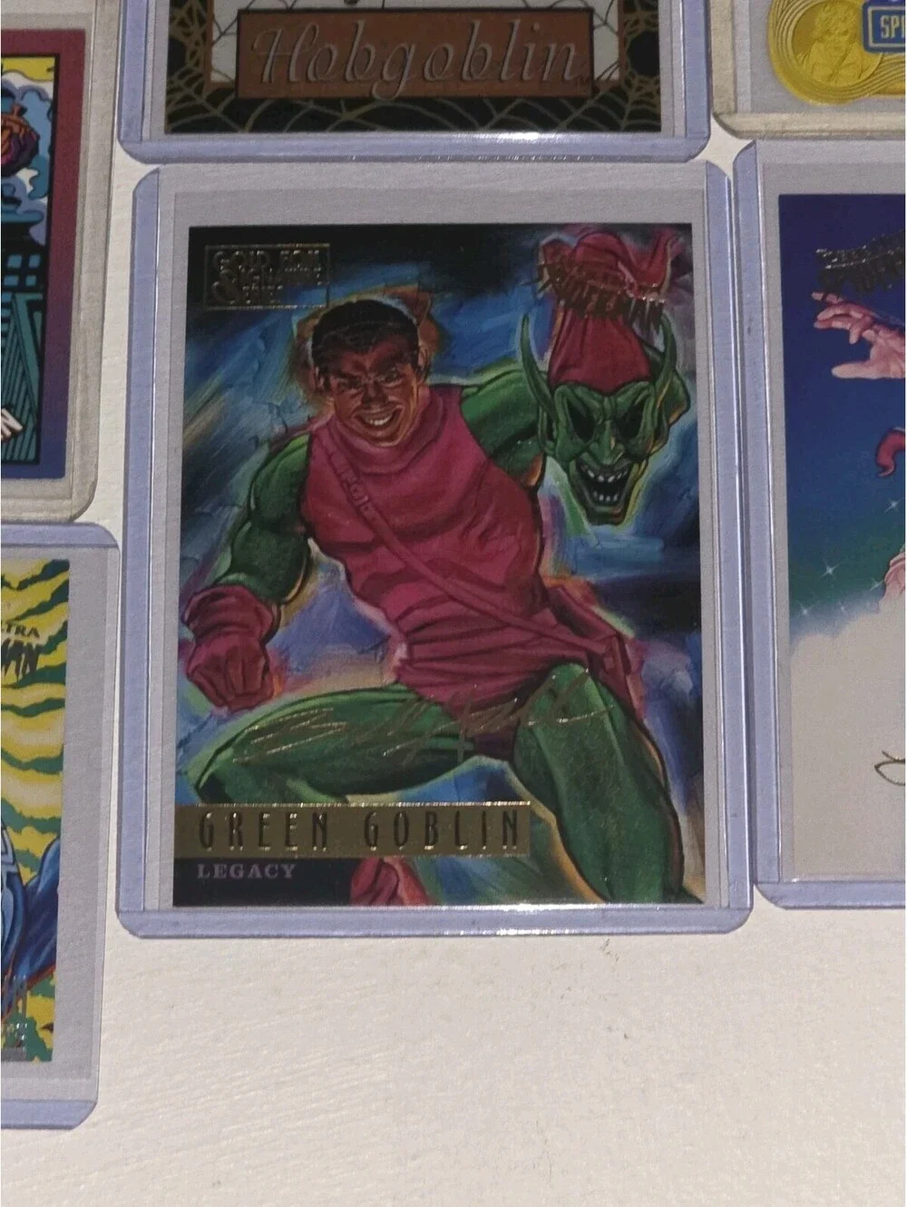 Marvel Spiderman Green Goblin Hobgoblin VTG Chase Card LOT Greatest Moments +